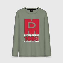 Лонгслив хлопковый мужской Depeche Mode - Black Celebration album merch, цвет: авокадо