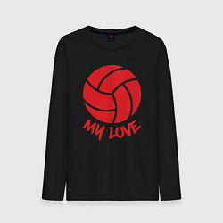 Мужской лонгслив Volleyball my love