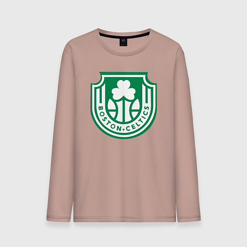 Мужской лонгслив Boston Celtics team / Пыльно-розовый – фото 1