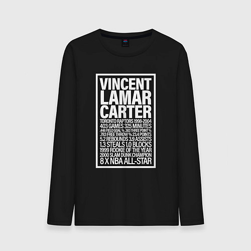 Мужской лонгслив Vince Carter / Черный – фото 1
