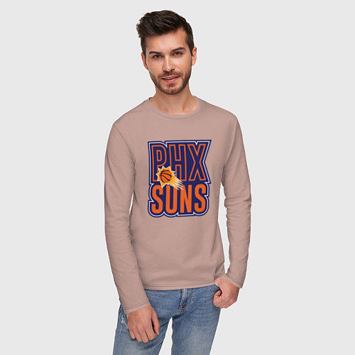 Мужской лонгслив Phx Suns / Пыльно-розовый – фото 3