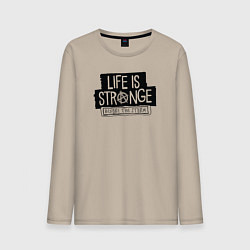 Лонгслив хлопковый мужской Life is Strange Before the Storm, цвет: миндальный
