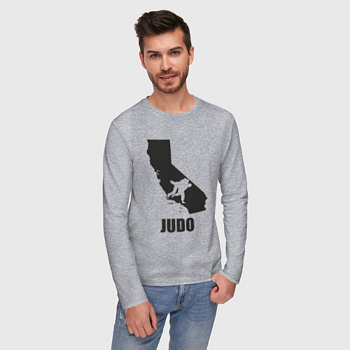 Мужской лонгслив Дзюдо Калифорния / Меланж – фото 3