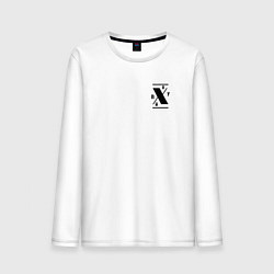 Лонгслив хлопковый мужской Пофиг - антибренд, цвет: белый