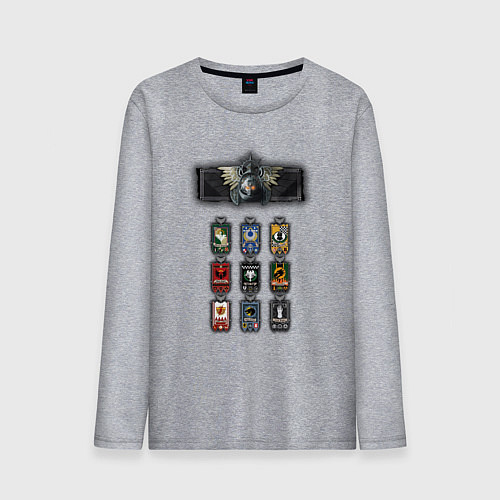 Мужской лонгслив Легионы лоялисты / Меланж – фото 1