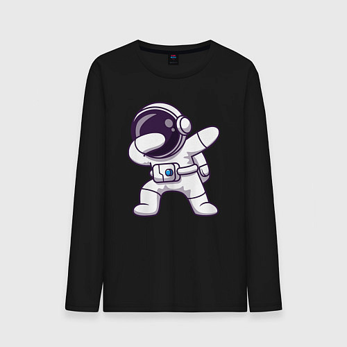 Мужской лонгслив Космонавт dab / Черный – фото 1
