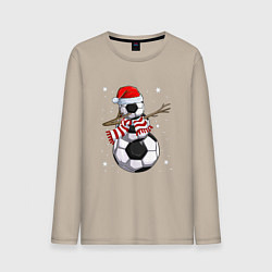 Мужской лонгслив Soccer snowman