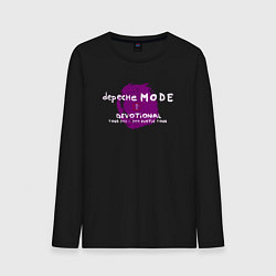 Лонгслив хлопковый мужской Depeche Mode devotional tour, цвет: черный