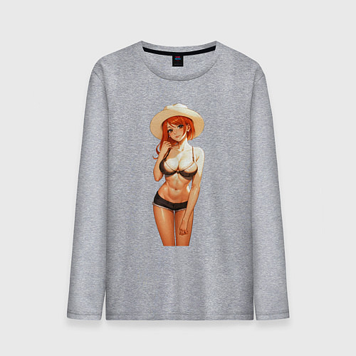 Мужской лонгслив Нами в купальнике / Меланж – фото 1