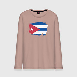 Мужской лонгслив Флаг Кубы