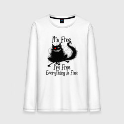 Мужской лонгслив Im fine everything