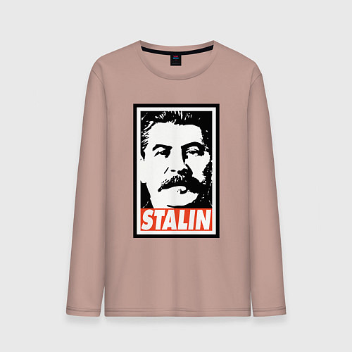 Мужской лонгслив USSR Stalin / Пыльно-розовый – фото 1