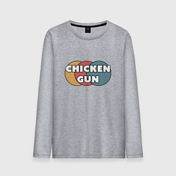 Мужской лонгслив Chicken gun круги