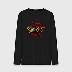 Лонгслив хлопковый мужской Slipknot original, цвет: черный
