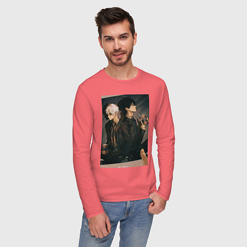 Мужской лонгслив Гуан Лу Сяоши Чэн / Коралловый – фото 3