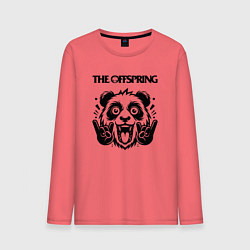 Лонгслив хлопковый мужской The Offspring - rock panda, цвет: коралловый