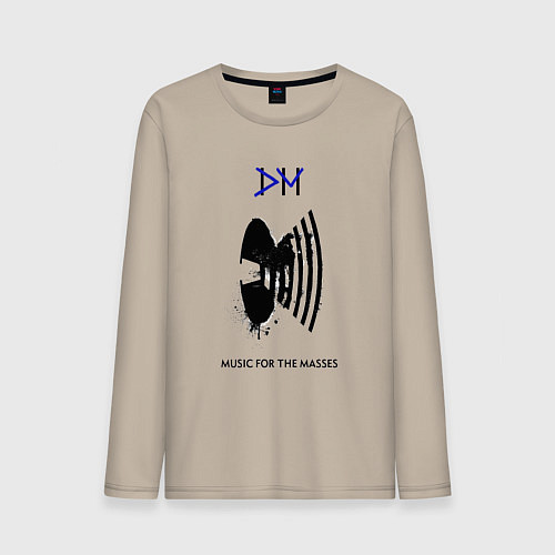 Мужской лонгслив Depeche Mode - for the masses / Миндальный – фото 1