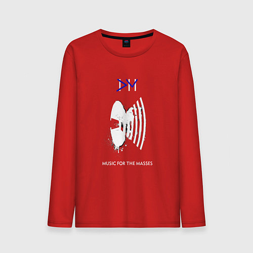 Мужской лонгслив Depeche Mode - for the masses bong / Красный – фото 1