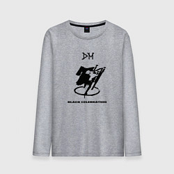 Лонгслив хлопковый мужской Depeche Mode - black celebration box, цвет: меланж