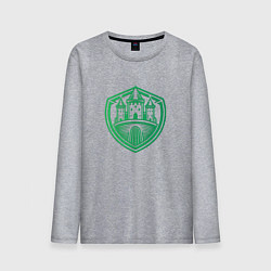Лонгслив хлопковый мужской Логотип Рыцарского замка, цвет: меланж