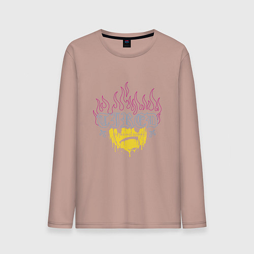 Мужской лонгслив Устал сожалеть / Пыльно-розовый – фото 1