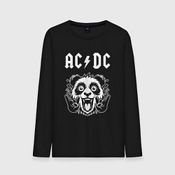 Мужской лонгслив AC DC rock panda