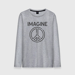 Лонгслив хлопковый мужской Peace imagine, цвет: меланж
