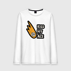 Мужской лонгслив Kiss my ace volleyball