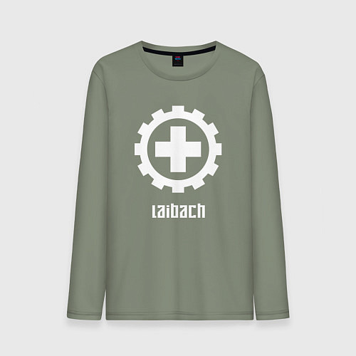Мужской лонгслив Laibach - Cross / Авокадо – фото 1