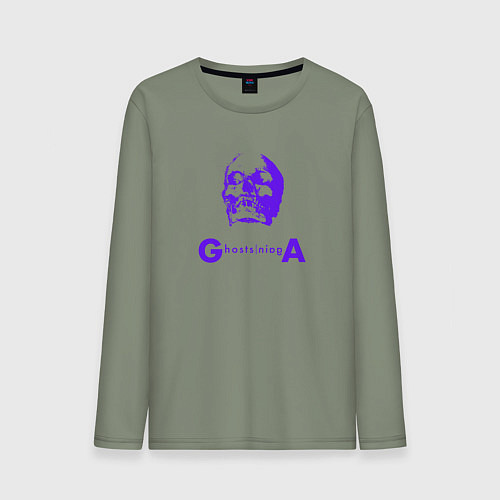 Мужской лонгслив Depeche Mode - ghosts again skull / Авокадо – фото 1