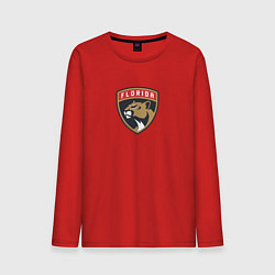 Лонгслив хлопковый мужской Florida Panthers NHL, цвет: красный