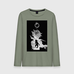 Лонгслив хлопковый мужской Семь смертных грехов Мелиодас, цвет: авокадо