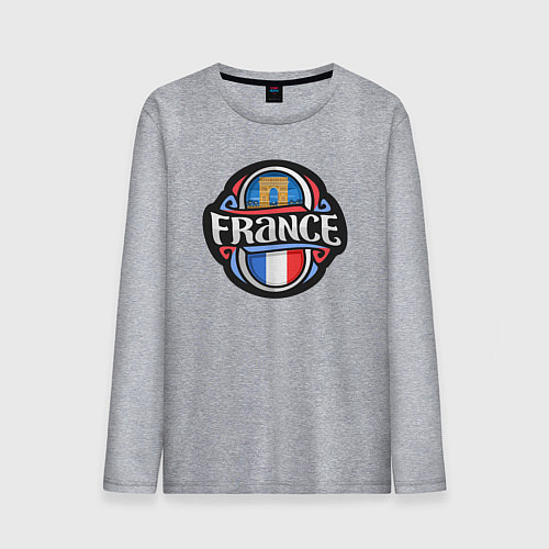 Мужской лонгслив Дух Франции / Меланж – фото 1