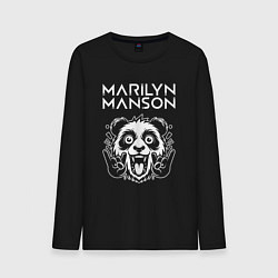 Мужской лонгслив Marilyn Manson rock panda