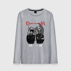 Лонгслив хлопковый мужской Depeche Mode - Memento mori tour band, цвет: меланж