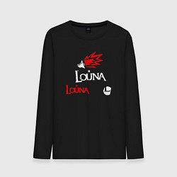 Лонгслив хлопковый мужской Louna Louna, цвет: черный