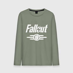 Лонгслив хлопковый мужской Fallout - vault 33, цвет: авокадо