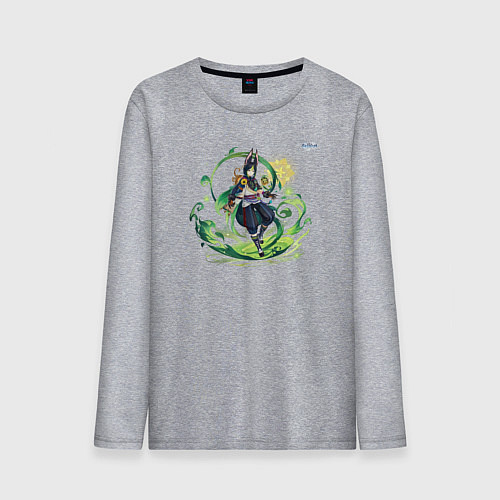 Мужской лонгслив Тигнари из Геншин Импакт / Меланж – фото 1