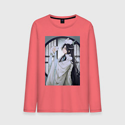 Лонгслив хлопковый мужской Ванцзи Лань кролики, цвет: коралловый