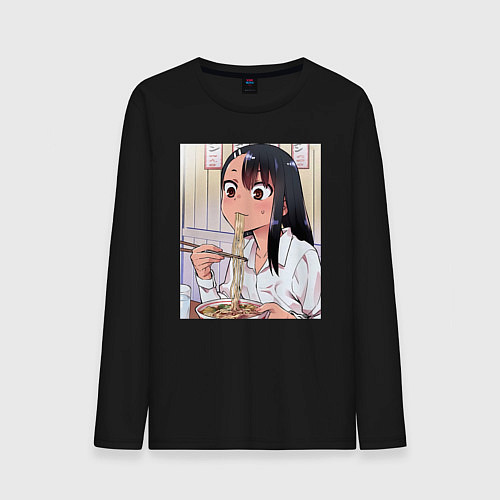 Мужской лонгслив Не издевайся, Нагаторо Хаясэ / Черный – фото 1