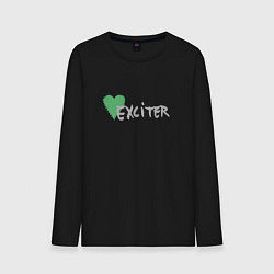 Лонгслив хлопковый мужской Depeche Mode - Exciter logos, цвет: черный
