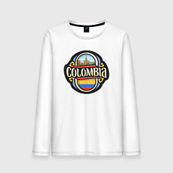 Лонгслив хлопковый мужской Columbia, цвет: белый