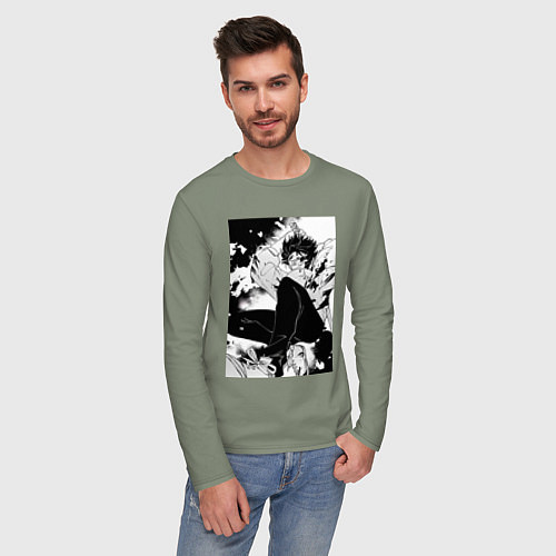 Мужской лонгслив Магическая битва Юта Оккоцу мечник / Авокадо – фото 3