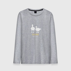 Лонгслив хлопковый мужской Gussi - ga ga ga, цвет: меланж