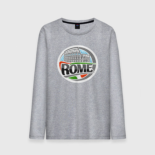Мужской лонгслив Рим - Италия / Меланж – фото 1