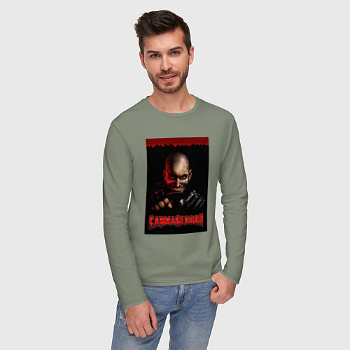 Мужской лонгслив Carmageddon driver / Авокадо – фото 3