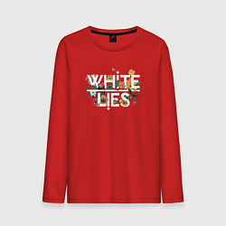 Лонгслив хлопковый мужской White Lies - Flowers, цвет: красный
