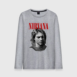 Мужской лонгслив Nirvana kurt donald cobain