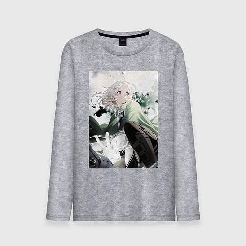 Мужской лонгслив Реинкарнация безработного Сильфиетта арт / Меланж – фото 1