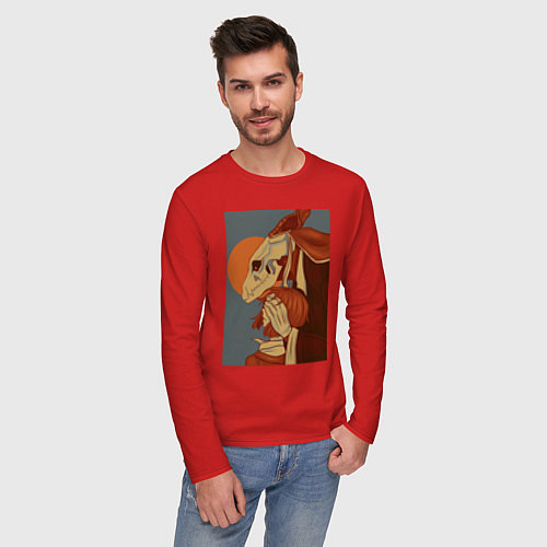 Мужской лонгслив Невеста чародея Элиас Эйнсворт Могущественный чаро / Красный – фото 3